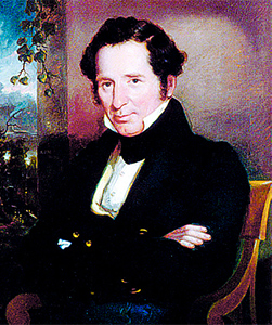 Portrait of philanthropist Johns Hopkins